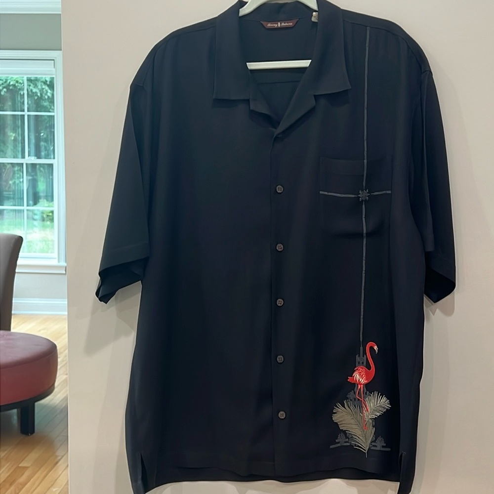 Vintage Tommy Bahama flamingo lanes, Paradise Nation men’s XL shirt
